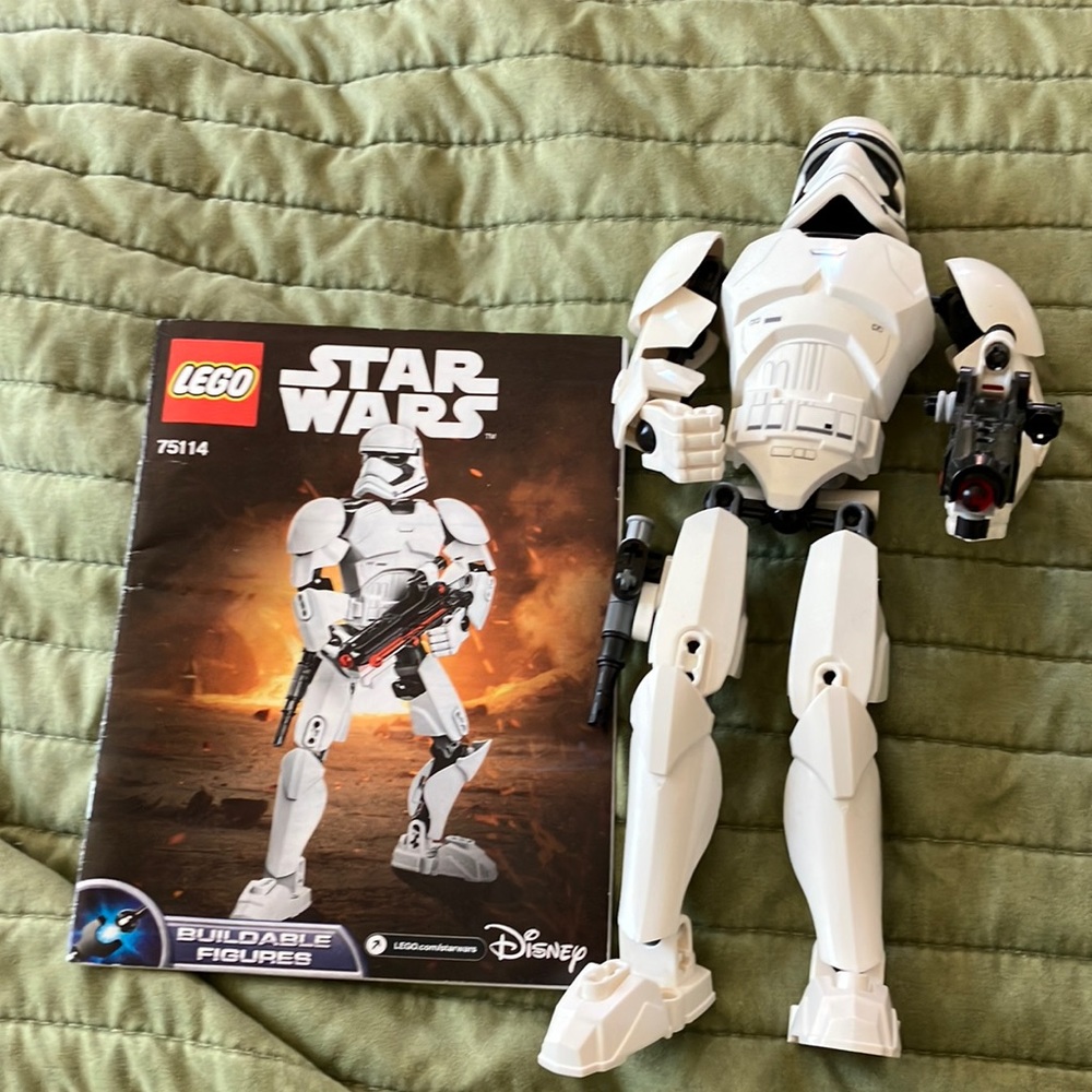 Lego Star Wars Prebuilt Stormtrooper Buildable Figure with instructions